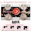 Birthday Table Runner, Black-Pink view 3