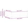 vidaXL Box Spring Bed with Mattress Cream 180 x 200 cm Fabric view 3