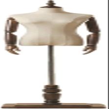 Improved Female Dress Form Mannequin, Height-Adjustable with Wooden Stand, Size S with Arms