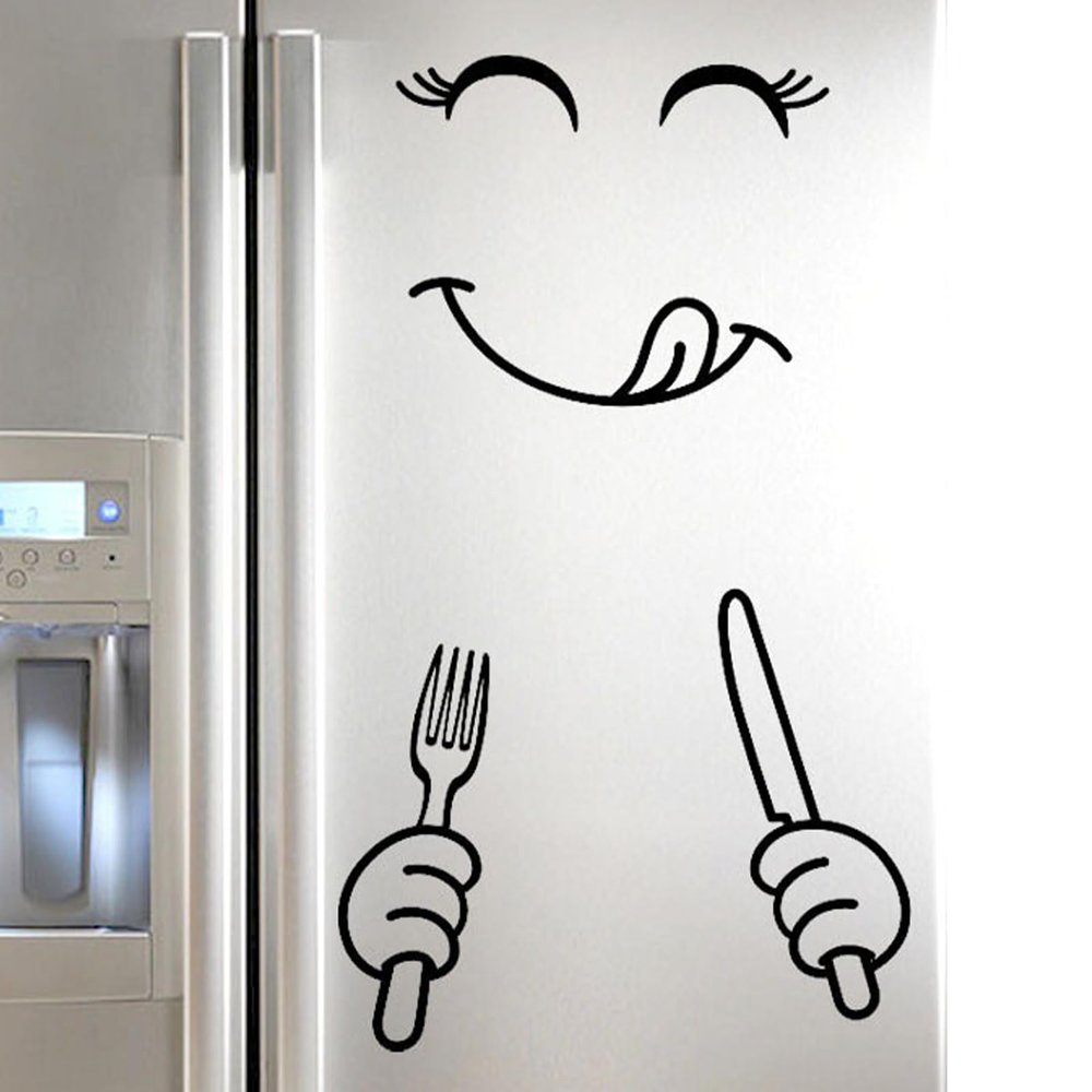 Refrigerator Smile Sticker
