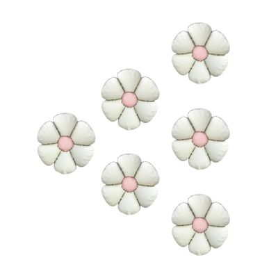 Sanu Belle Flower Balloons 6 Pack White 20 Inch