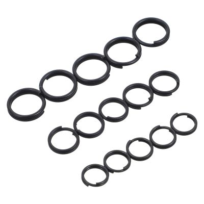 60 Pcs Keychain Split Rings 7/8/10mm Stainless Steel
