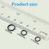 60 Pcs Keychain Split Rings 7/8/10mm Stainless Steel view 2