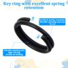60 Pcs Keychain Split Rings 7/8/10mm Stainless Steel view 3