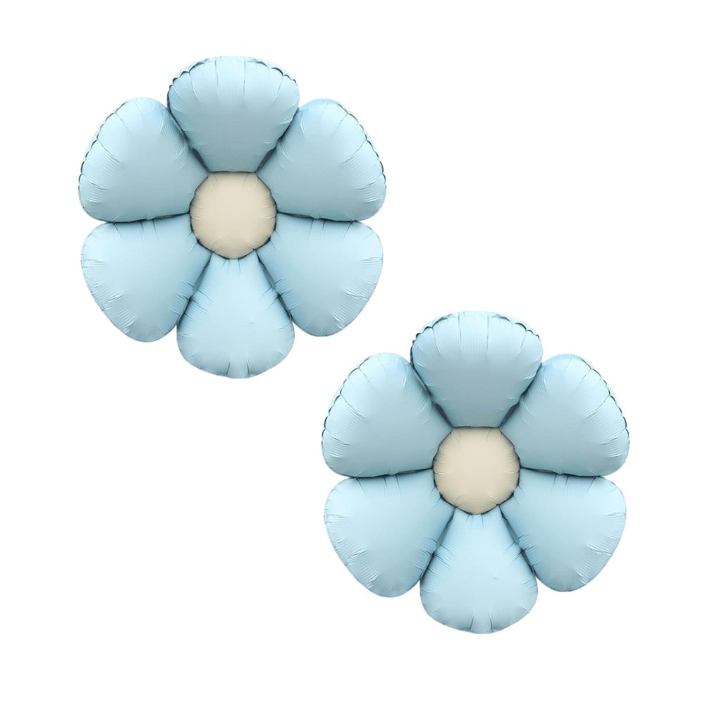 Sanu Belle Flower Balloons 2 Pack Blue 28 Inch
