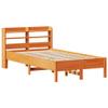 LLEZKBR Solid Pine Bed Frame, Waxed Brown, 90 x 190 cm view 3