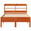 LLEZKBR Solid Pine Bed Frame, Waxed Brown, 90 x 190 cm view 4