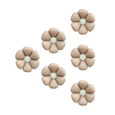 Sanu Belle Flower Balloons 6 Pack Brown 20 Inch