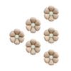 Sanu Belle Flower Balloons 6 Pack Brown 20 Inch view 1