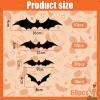 60-Piece 3D Bat Decorations for Halloween view 2