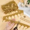 OLYCRAFT 9.1m Gold Sequin Fringe Trim view 3