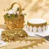 OLYCRAFT 9.1m Gold Sequin Fringe Trim view 4