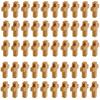 50 Coffee Color Wooden Cross Charms view 1