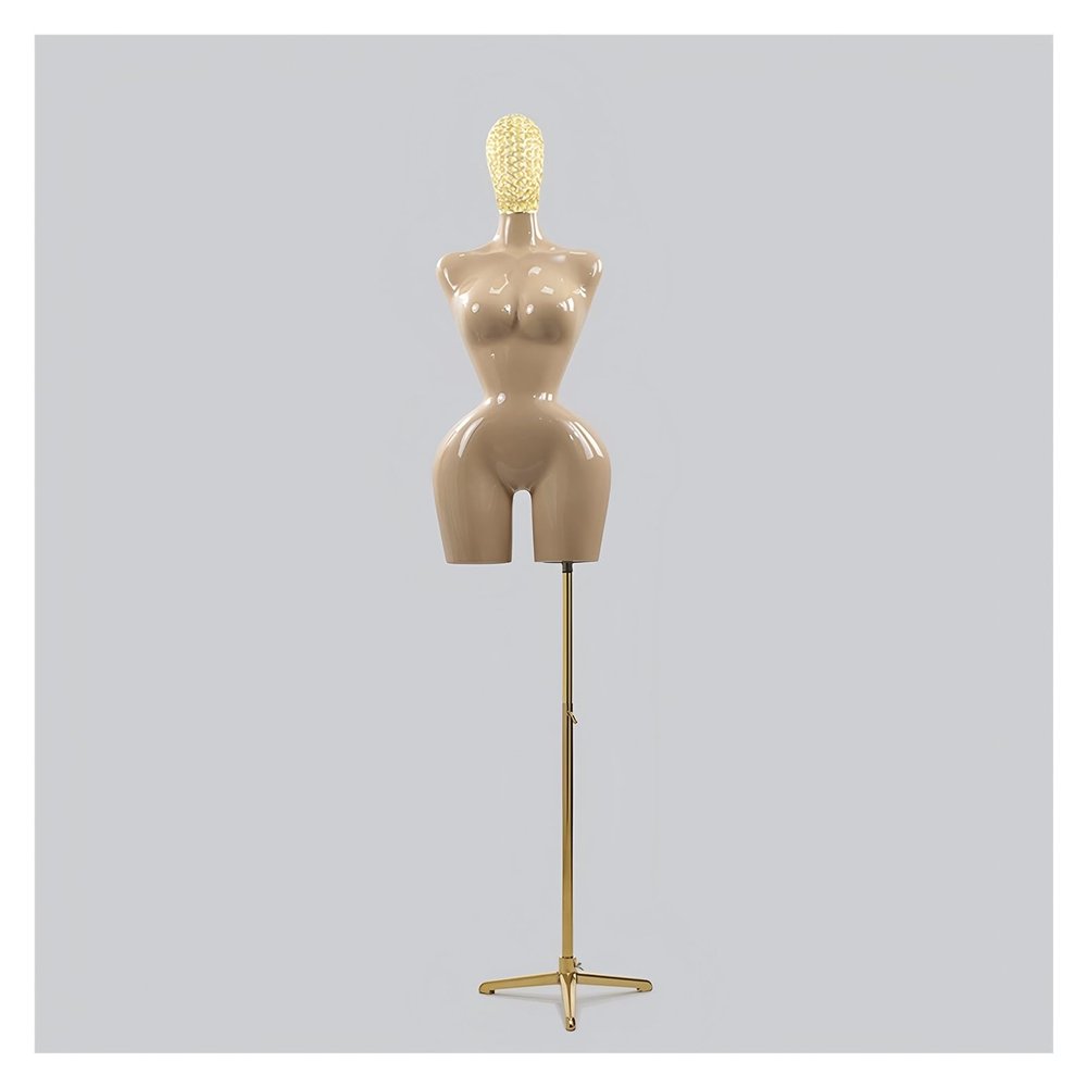 YXLYFDLY Adjustable Plus-Size Mannequin Torso with Stand (Skin Color)