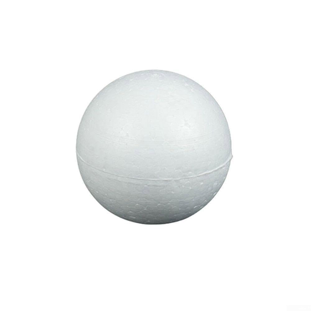 10 White Foam Balls for Crafting and Decorating (7 cm)
