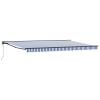 vidaXL Awning Frame Blue and White 500 x 300 cm view 1