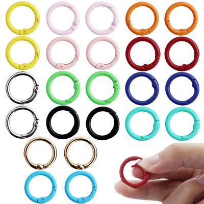 24 Pack Colorful Round Carabiners