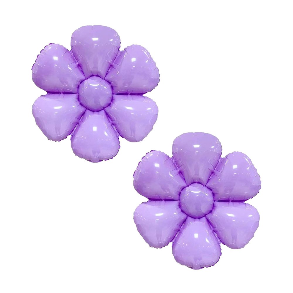 Sanu Belle Flower Foil Balloons 2 Pack Purple 28 Inch