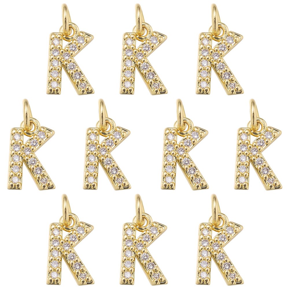 COGCHARGER 10-Piece Gold Letter Charms Set