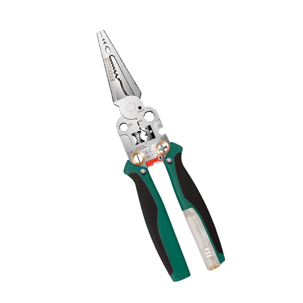 Electrician's Wire Stripper with Voltage Detection