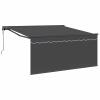 vidaXL Retractable Awning Anthracite 300 x 250 cm view 1