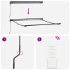 vidaXL Retractable Awning Anthracite 300 x 250 cm view 4