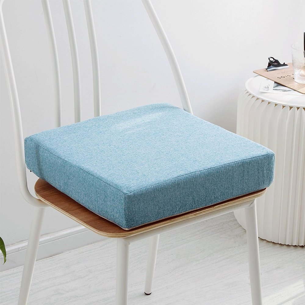 Chair Cushion, Light Blue, 45 x 45 x 8 cm