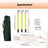 10 kV High-Voltage Grounding Cable with 3-Piece Grounding Rod, 25 mm² Flexible Copper Wire, Green, 0.5 m view 2
