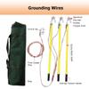 10 kV High-Voltage Grounding Cable with 3-Piece Grounding Rod, 25 mm² Flexible Copper Wire, Green, 0.5 m view 4
