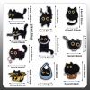 10 Black Cat Embroidered Patches view 2