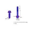 RISON-Titanium 5-Piece Titanium Flange Bolts M6 x 1.0 x 25 mm, Hex Socket, Drilled, for Brake Calipers, Motorcycles & Cars view 2