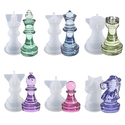 6 PCs Chess Epoxy Resin Mold