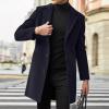 Foweknow Men's Double-Breasted Mid-Length Trench Coat view 2