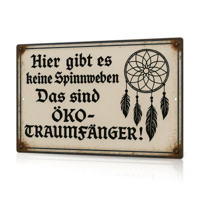 Putuo Decor Funny Metal Sign No Spider Webs