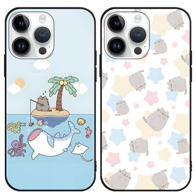 Stradvnaly 2-Pack Black Cat Pattern Cases for Apple iPhone 16 Pro 6.3-inch