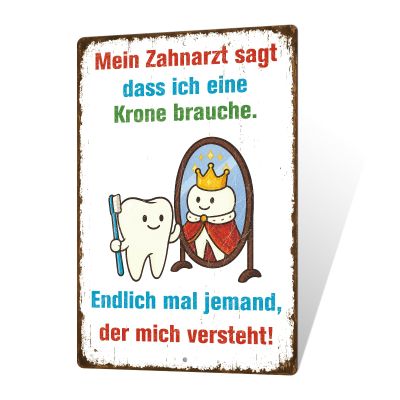 Putuo Decor Dentist Humor Metal Sign