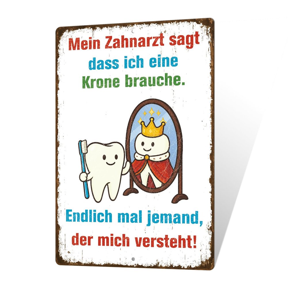 Putuo Decor Dentist Humor Metal Sign