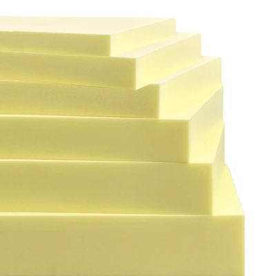 High-Density 35D Yellow Foam Cushion Sheet, 3 cm Thick, 40 x 40 cm, 1 Piece