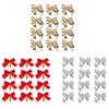 Zymoplas Christmas Ornaments, Sparkling Decorations for Festive Atmosphere, Fabric Christmas Balls, Red 12pcs view 2