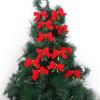 Zymoplas Christmas Ornaments, Sparkling Decorations for Festive Atmosphere, Fabric Christmas Balls, Red 12pcs view 3