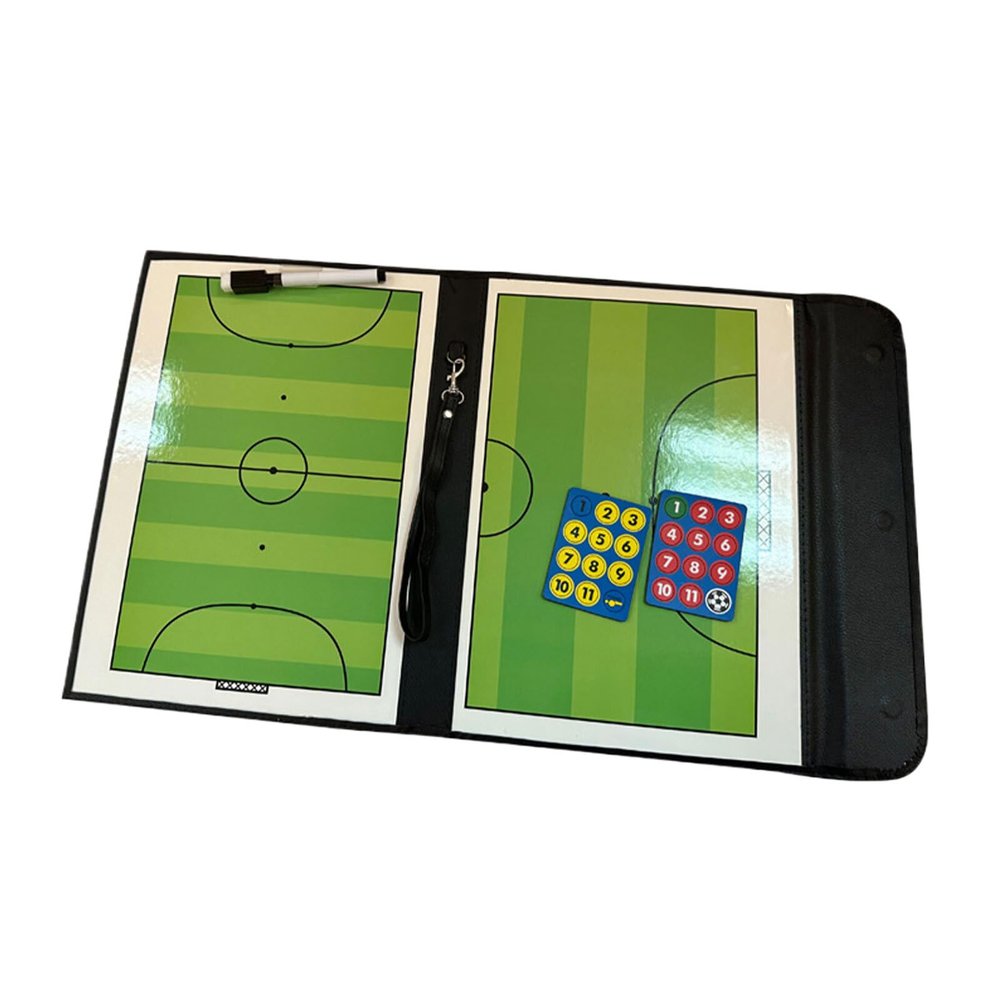 Zymoplas Portable Football Tactics Board with Pen Slot, PU, Type +2