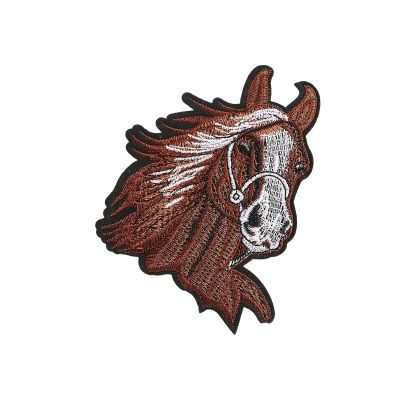 Embroidered Iron-On Patch: Horse Head