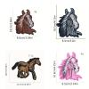 Embroidered Iron-On Patch: Horse Head view 3