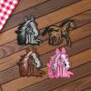 Embroidered Iron-On Patch: Horse Head view 4