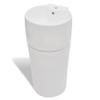 HaoChrymec White Round Ceramic Pedestal Sink, 400 x 415 x 860 mm view 3