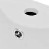 HaoChrymec White Round Ceramic Pedestal Sink, 400 x 415 x 860 mm view 4