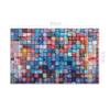 timalo 80 x 50 cm Sink and Bathtub Backsplash – Acrylic Glass, Colorful Mosaic Tiles view 2