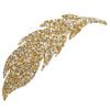 PartyKindom Rhinestone Leaf Iron-On Patch view 1