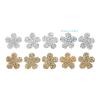 Yellow and Silver Flower Patches for Hats view 3