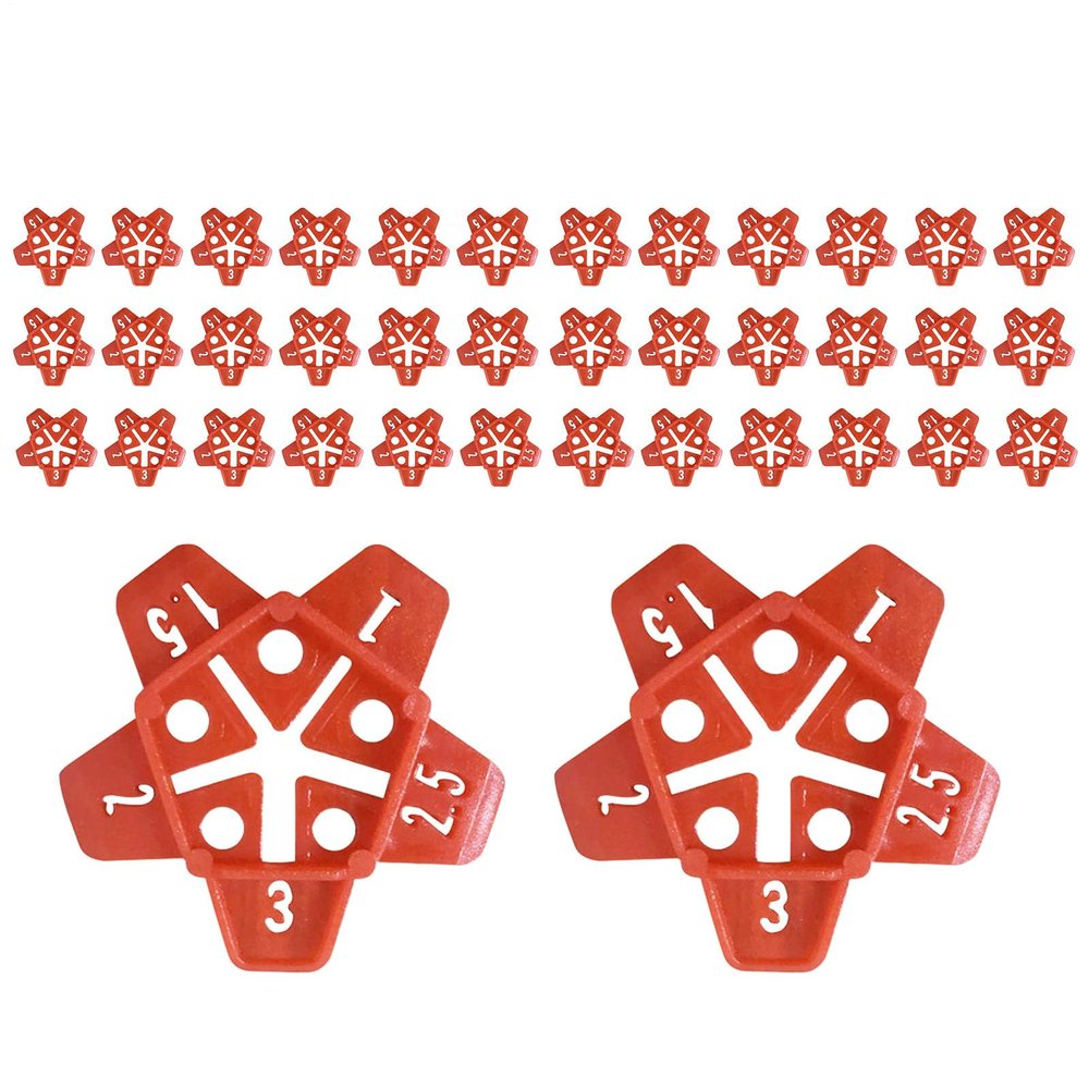 Tile Spacers for Walls and Floors, 50-Piece Set
